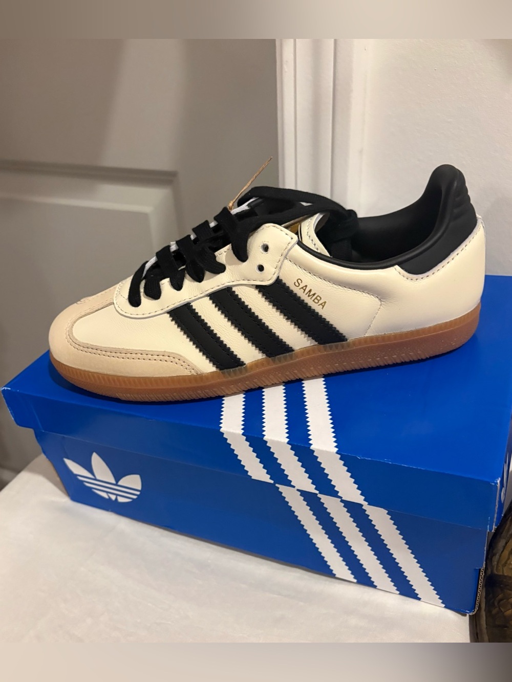 NEW Adidas Samba OG Women’s size 6 Black/Cream - Picture 11 of 11